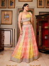 SS154 1870 Yellow Organza Silk Designer Lehenga Choli Wholesale Price In Surat
